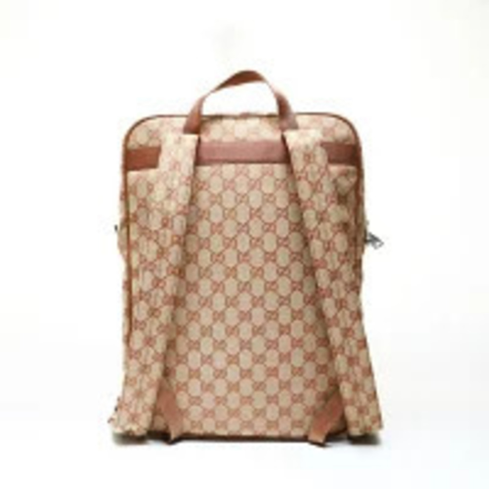 Gucci GG Canvas x York Yankees Backpack Daypack Brown